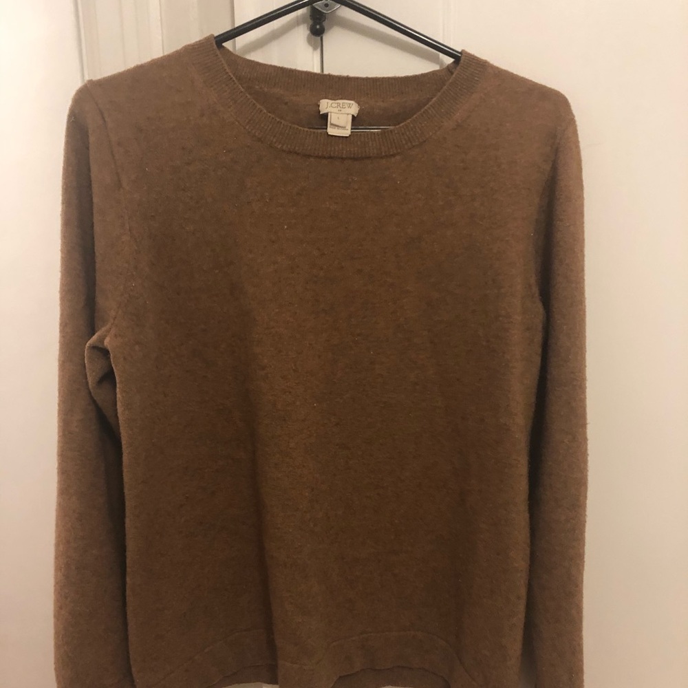 J Crew camel/tan sweater